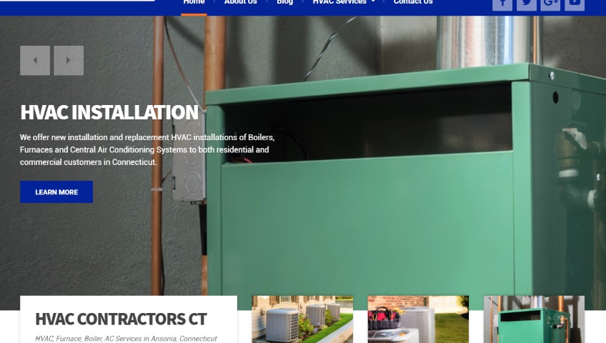 HVAC Contractor WordPress Website